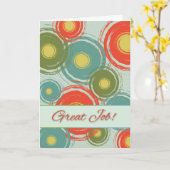 Carte Super job, Contemporary Félicitations Card (Fleur jaune)