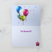 Carte Super Lazy Party Chat Anniversaire (Intérieur)