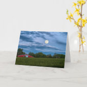 Carte Super Lune Fleur Sur Une Étoile (Fleur jaune)