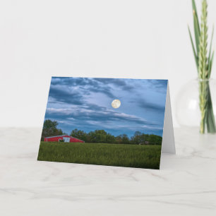 Carte Super Lune Fleur Sur Une Étoile