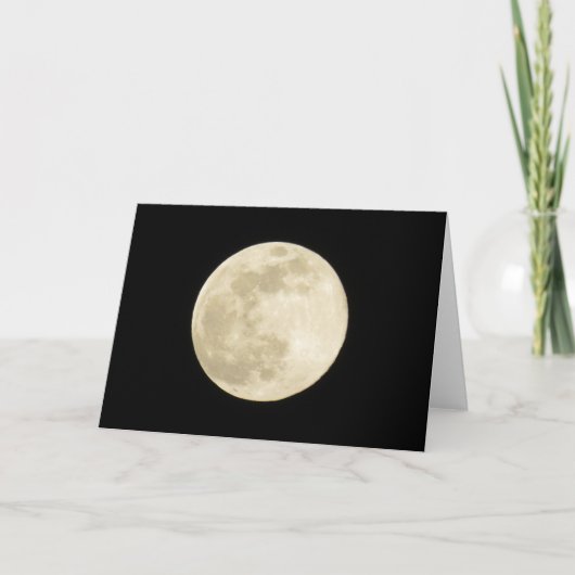 Carte Super Lune ou Pleine lune (Devant)
