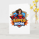 Carte Super Maman (Fleur jaune)