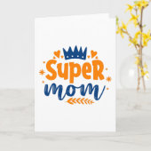 Carte Super Maman (Fleur jaune)