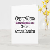 Carte Super Maman... Infirmière Anesthetiste (Fleur jaune)