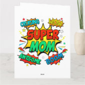 Carte Super Maman Pour Femmes (Dos)