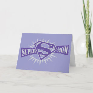 Carte Super Maman Purple Starburst