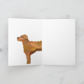 Carte Super mignon Doodle doré personnalisé (Intérieur)