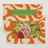 Carte super Mod Holiday Photo Flat (Devant / Derrière)