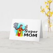 Carte Super Mom (Entreprise) (Fleur jaune)