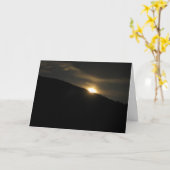 Carte Super Moon sur Washington Mountain (Fleur jaune)