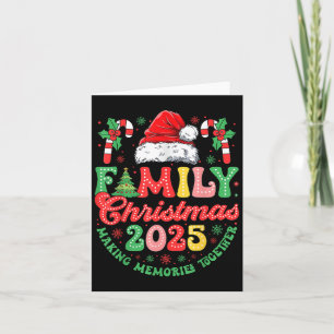 Carte Super Noël de famille 2025 Faire des souvenirs Pèr