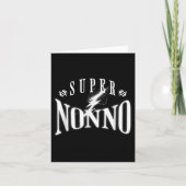 Carte Super Nonno Italien Papy Drôle Héros Fête des Père (Devant)