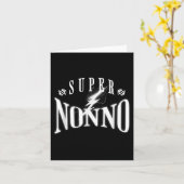 Carte Super Nonno Italien Papy Drôle Héros Fête des Père (Fleur jaune)