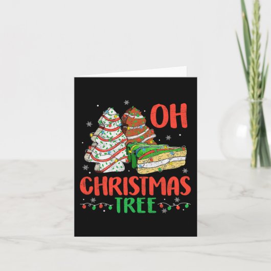 Carte Super Oh Christmas Tree Cakes Debbie Becky Jen Ca (Devant)
