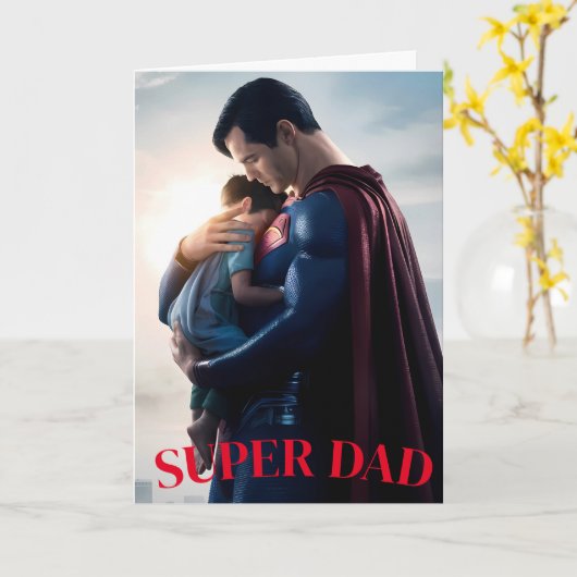 CARTE SUPER PAPA (Fleur jaune)