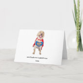 Carte Super Papa Funny Lab/Chien (Dos)