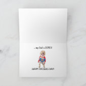 Carte Super Papa Funny Lab/Chien (Intérieur)