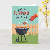 Carte Super Papa Grillant (Fleur jaune)