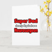 Carte Super papa ... Neurochirurgien (Fleur jaune)