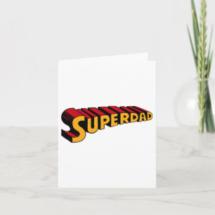 Carte Super Papa Superdad Drôle Super-héros Papa