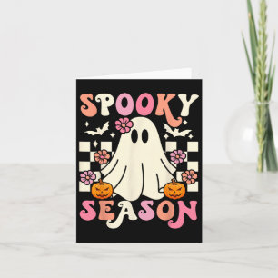 Carte Super saison Éffrayante mignonne Fantôme Citrouill