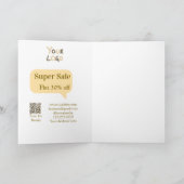 Carte super sale business discount scan QR code details  (Intérieur)
