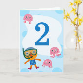 Carte Super Simple | Anniversaire de Noodle et ses amis (Fleur jaune)