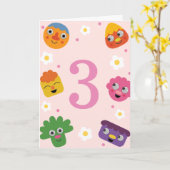 Carte Super Simple | Anniversaire Fleurs Roses Noodle &  (Fleur jaune)