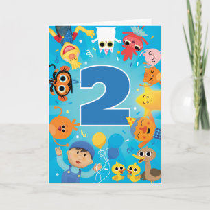 Carte Super Simple Confettis de personnages pour un anni