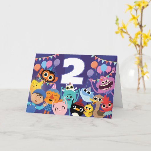 Carte Super Simples Célébration d'anniversaire festive (Fleur jaune)