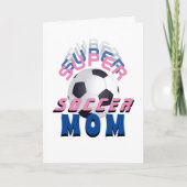Carte Super Soccer Maman Typographie Sport Fête des Mère (Devant)