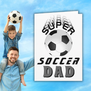 Carte Super Soccer Papa Football Père Jour Soccer Ball