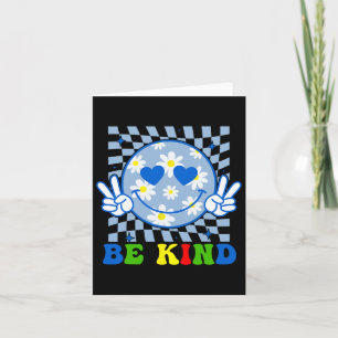 Carte Super Sois gentil Fleur Sourire Visage Autisme K