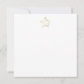 Carte Super Star Félicitations Gold Star Flat Card (Dos)