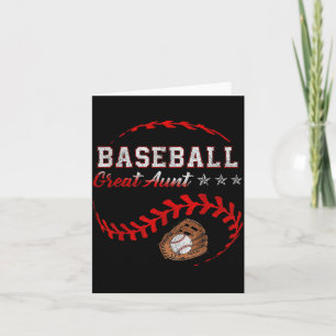 Carte Super tante de baseball drôle de baseball familial