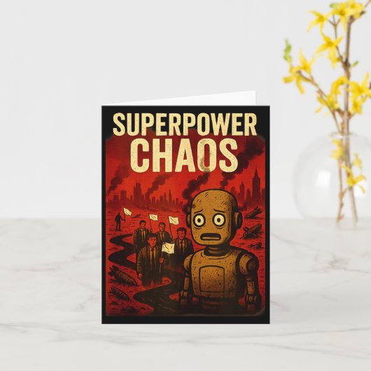 Carte Super Wer Chaos Dystoan Satire War Consequences Gi (Fleur jaune)