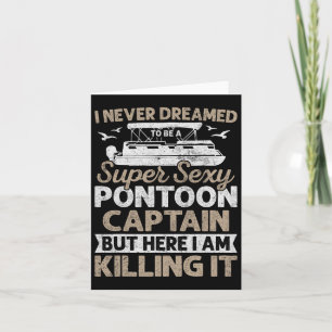 Carte Super Y Pontoon Capitaine Cadeaux Funny Pontoon Ba