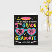 Carte Superbe 5e année d'études supérieures ressemble à  (Fleur jaune)