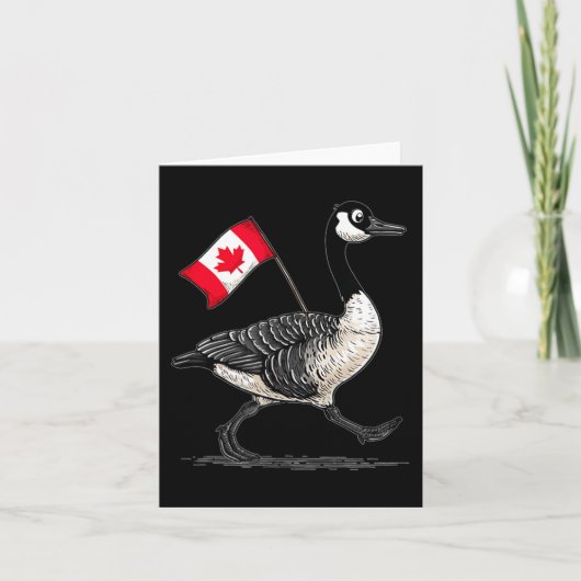 Carte Superbe costume d'animal d'oie pour les amateurs d (Devant)