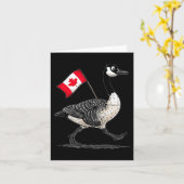 Carte Superbe costume d'animal d'oie pour les amateurs d (Fleur jaune)