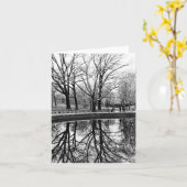 Carte Superbe paysage hivernal à Central Park (Fleur jaune)