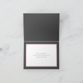 Carte Superbe Rose Rose Rose Grey Arrière - plan Félicit (Intérieur)