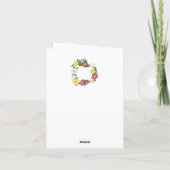 Carte Superbe Rose Sauvage Modifiable (Dos)