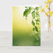 CARTE SUPERBES VIGNES VERTES (Fleur jaune)