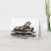Carte Supercar de Luxe – Hypercar Or Champagne (Devant)