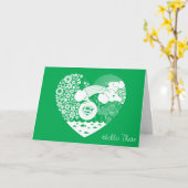 Carte Supergirl Floral Peace Heart Graphisme (Fleur jaune)
