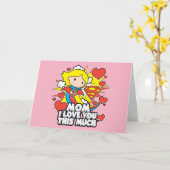 Carte Supergirl | Je t'aime autant (Fleur jaune)