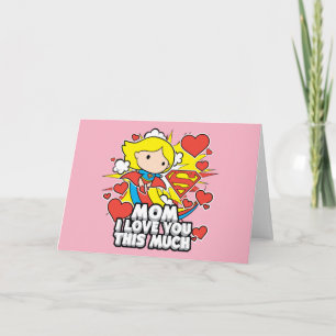 Carte Supergirl Je t'aime autant