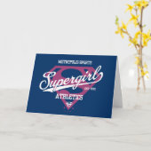 Carte Supergirl Metropolis Sports Athlétisme Graphique (Fleur jaune)