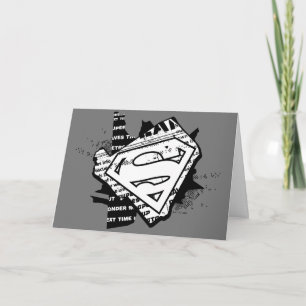 Carte Supergirl Newsprint S-Shield